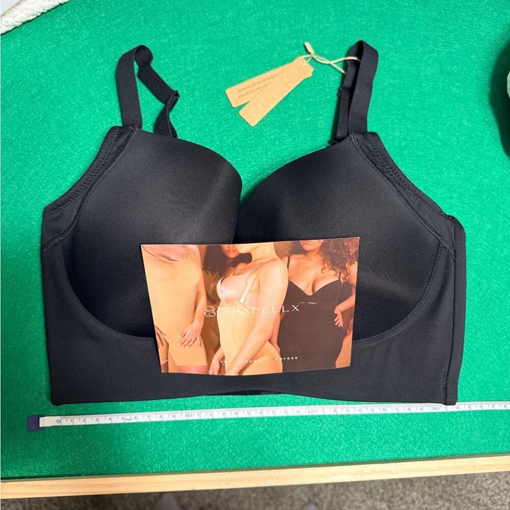 Shapellx Everyday Smooth T-Shirt Bra - Black 34DDD - Picture 8 of 9